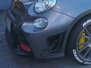 FIAT 500 Front Side Air Duct Diffuser Set - Carbon Fiber - 595 EU Model - Estremo